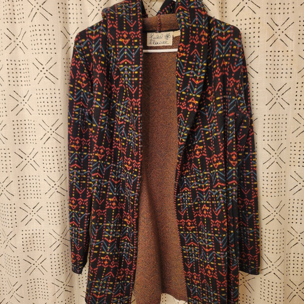 Multicolor Patterned Women's Coat - image 4